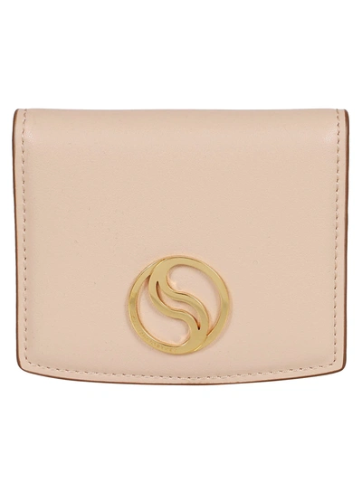 Stella Mccartney Card Holder In Mat Blush