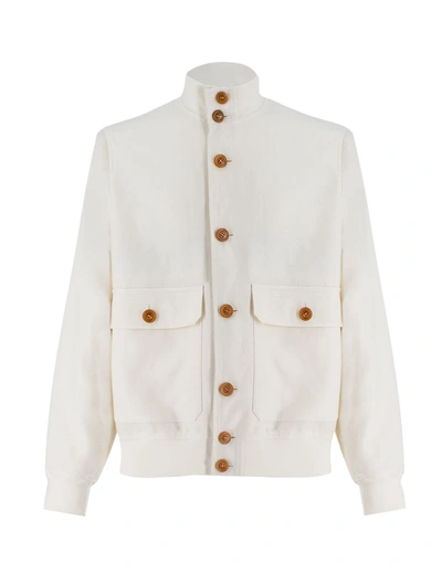 Brunello Cucinelli Jacket In Off White