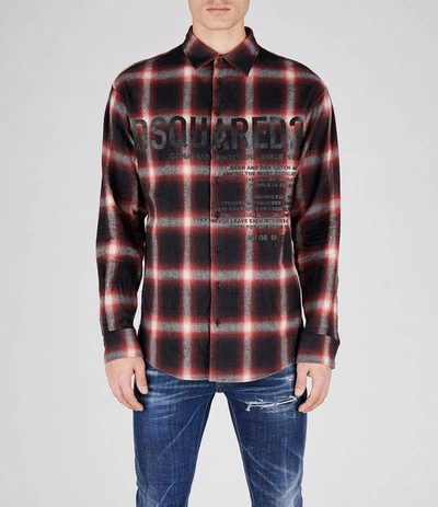 Dsquared2 Shirts In Red/black/white