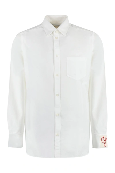Golden Goose Long Sleeve Cotton Shirt In White