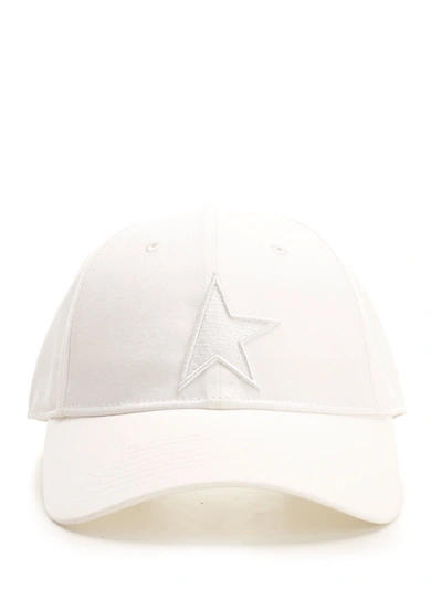 GOLDEN GOOSE GOLDEN GOOSE WHITE BASEBALL CAP