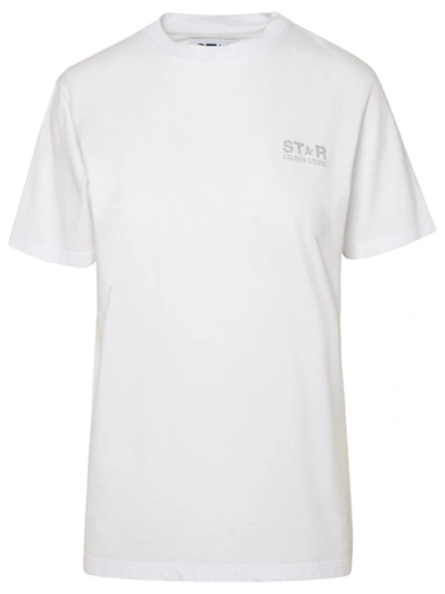 Golden Goose Logo Cotton T-shirt In White