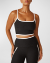 Beyond Yoga New Moves Spacedye Crop Camisole In Darkest Nightclou