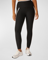 Beyond Yoga Out Of Pocket Side Stripe High Waist Pocket Leggings In Darkest Nightclou