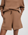 Varley Alder Drawstring Shorts In Golden Bronze