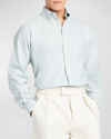 Loro Piana Men's Agui Oxford Cotton Sport Shirt In Multicolor