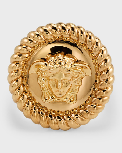 Versace Medusa Ring In  Gold