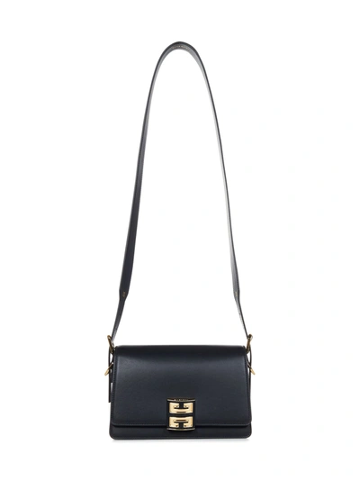 Saint Laurent Women's Medium 4g Crossbody Bag In Grained Leather In Black