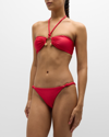 Cult Gaia Brenner Bikini Top In Lollipop In Red