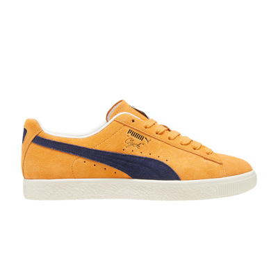 Pre-owned Puma Clyde Og 'clementine Navy' In Yellow