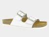 Naot Santa Barbara Sandal In Soft White Leather In White