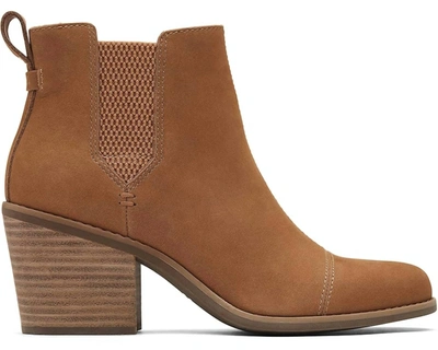 Toms Everly Bootie In Tan Oiled Nubuck In Multi