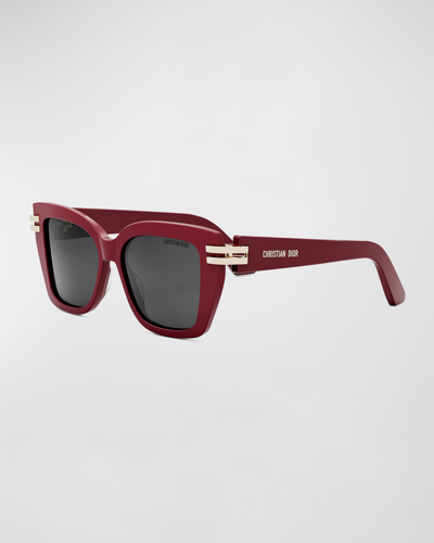 Dior S1i Sunglasses In Red/gray Solid