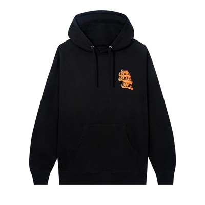 Pre-owned Anti Social Social Club Quest For Love Hoodie 'black'