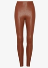 Commando Faux Leather Flared Legging In Cognac In Brown