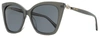 Jimmy Choo Women's Cat Eye Sunglasses Rua /g Mf7ir Pearled Gray 56mm In Multi