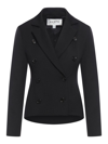 Alaïa Ala Double-breasted Blazer In Black