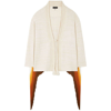 Alanui Bright Hues Fringed Cardigan In Neutrals/brown