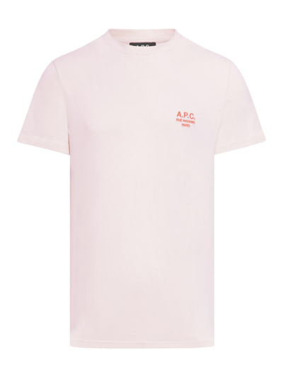 Apc A.p.c. T-shirts In Pink & Purple