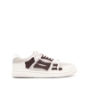Amiri Beige And Brown Leather Low Top Trainers For Men In Neutrals