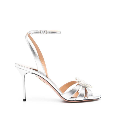 Aquazzura Shoes In Silver