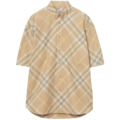 Burberry Shirts In Neutrals