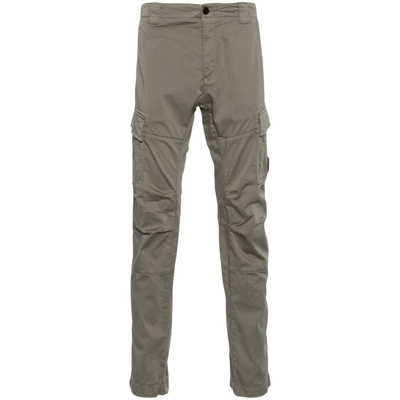 C.p. Company Stretch Lens Cargo Pants In Green