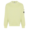 C.p. Company Diagonal Fleece White Pear Sweatshirt In Green
