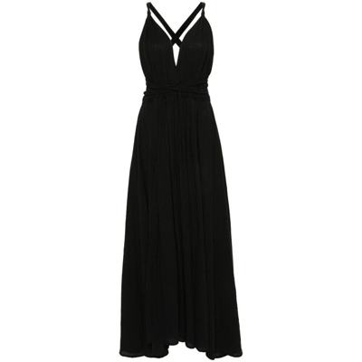 Caravana Hera Cheesecloth Dress In Black