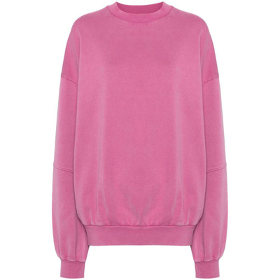 Cannari Concept Embroidered-logo Sweatshirt In Pink