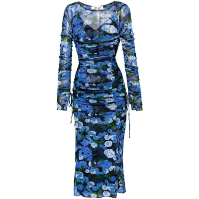 Diane Von Furstenberg Dresses In Blue/black