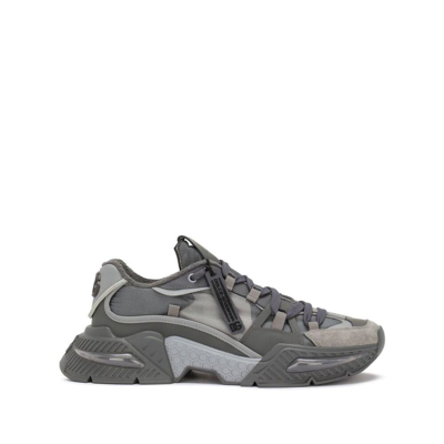 Dolce & Gabbana Airmaster Panelled Sneakers In Grey