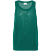 Drôle De Monsieur Open-knit Tank Top In Green