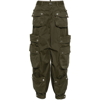 Dsquared2 Wide Leg Cargo Pants In Green