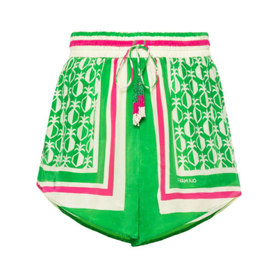 Farm Rio Pineapple-printed Shorts In Green