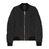 Gcds Embroidered-logo Bomber Jacket In Black