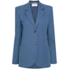 Harris Wharf London Single-breasted Blazer In Blue