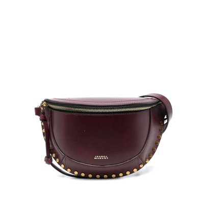 Isabel Marant Skano Crossbody Bag In Rojo Oscuro