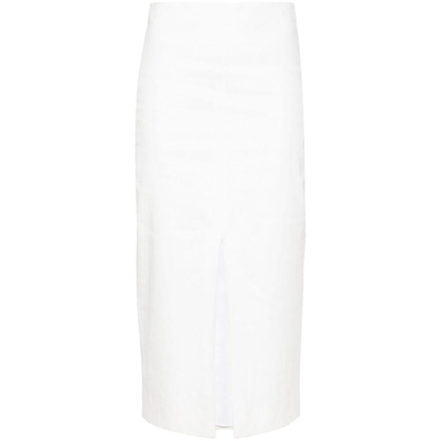Isabel Marant Mills Midi Skirt In White