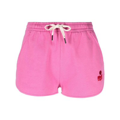 Isabel Marant Étoile Drawstring-waist Track Shorts In Pink