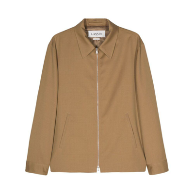 Lanvin Tailored Blouson In Brown