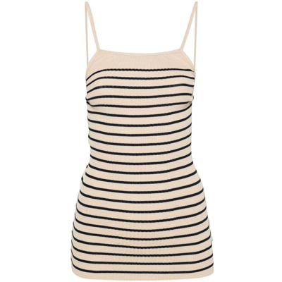 Low Classic Beige Stripe Camisole In Neutrals