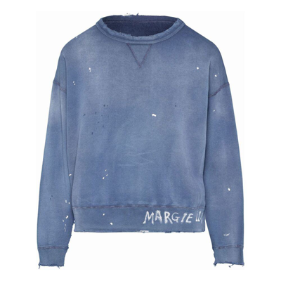 Maison Margiela Sweatshirt In Blue