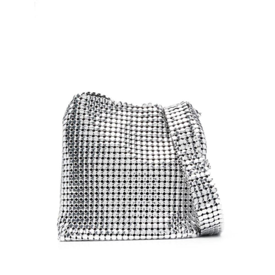 Rabanne Small Pixel Bag In Silver