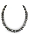 81039550 9-11mm Tahitian South Sea Pearl Necklace In Black