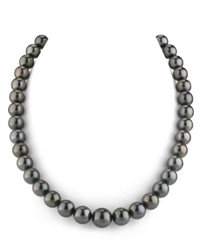 81039550 9-11mm Tahitian South Sea Pearl Necklace In Black