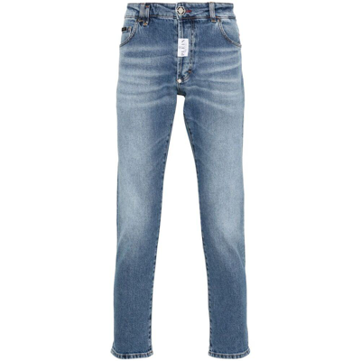 Philipp Plein Denim Jeans In Blue