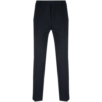 Pt01 Virgin Wool Trousers In Blue