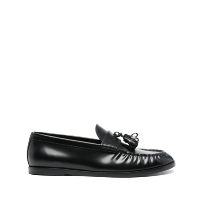The Row Alexander Mcqueen Leather Loafers In Esp Espresso