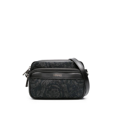 Versace Bum Bags In Black